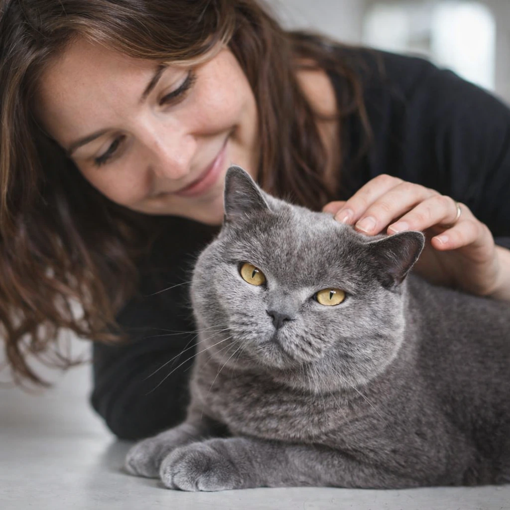 Cat visits with an Alvis sitter