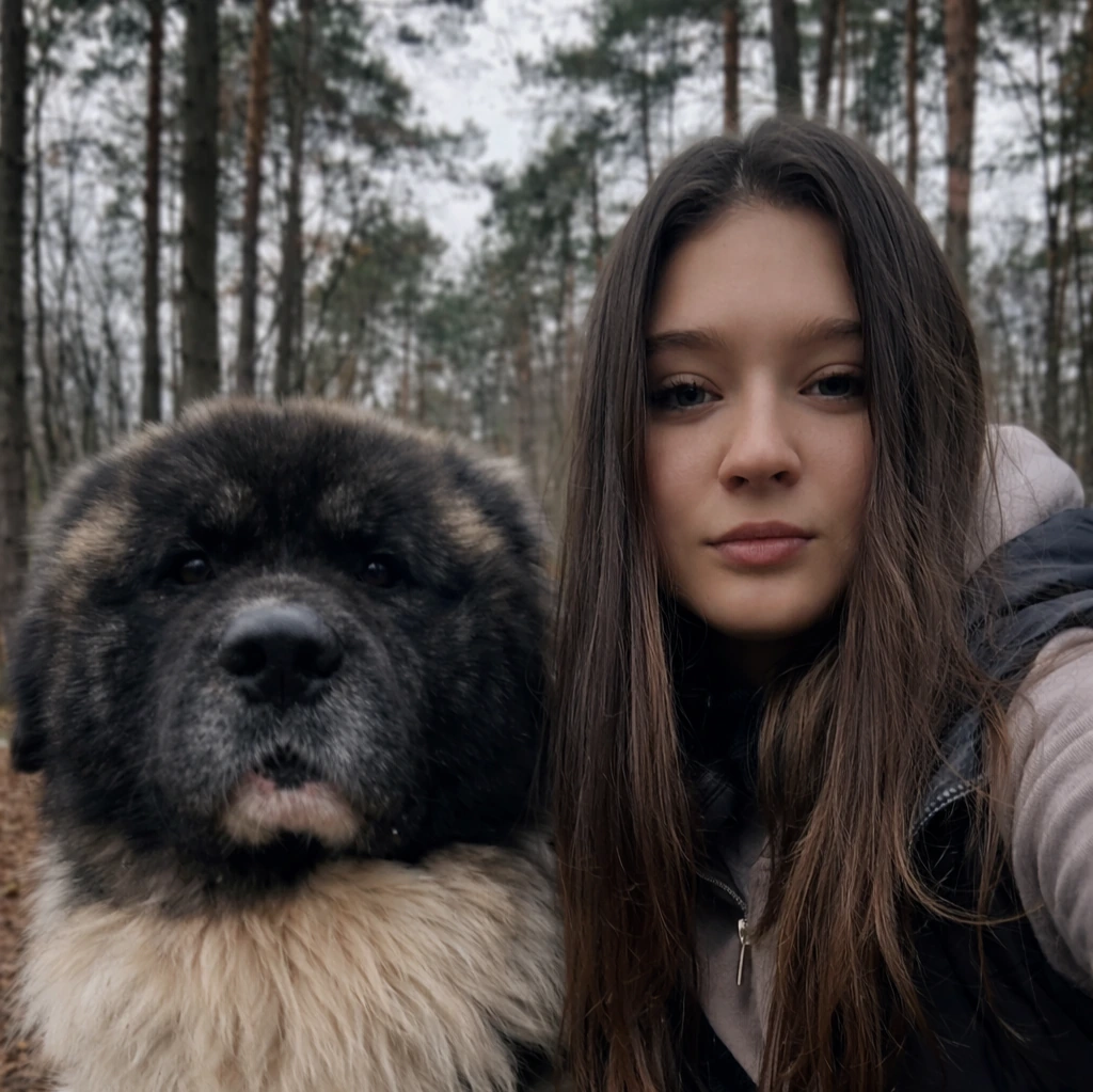 Анна, опекунка Alvis из Гданьска с собакой